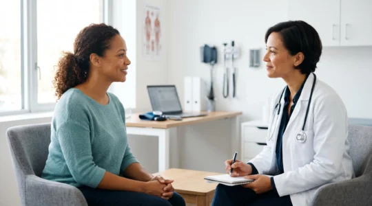 Consultation médicale préventive dans un centre de santé moderne
